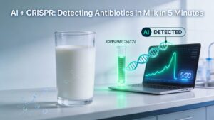 ai crispr detecting antibiotics in milk in 5 minutes