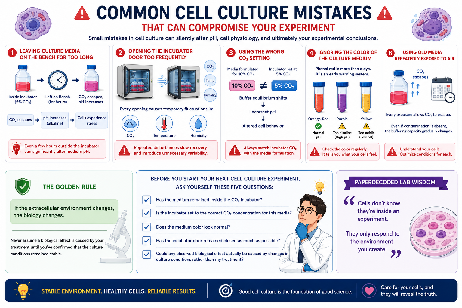 common cell culture mistake