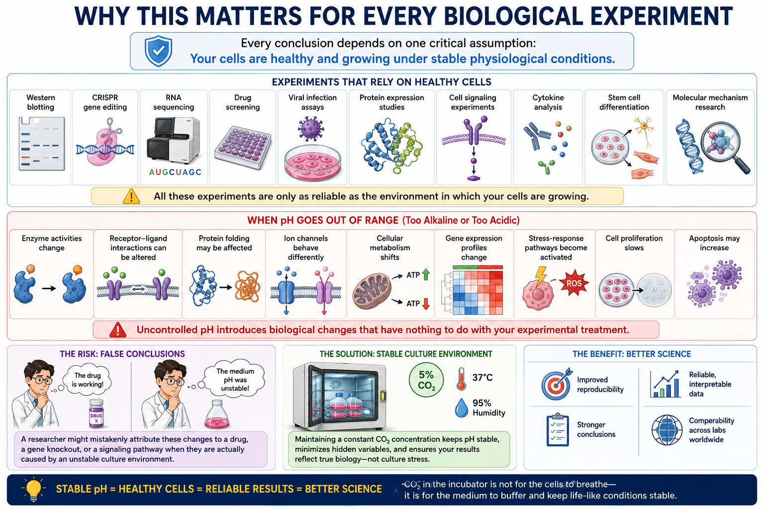 why healthy medium is essential for downstream experiments of cell culture