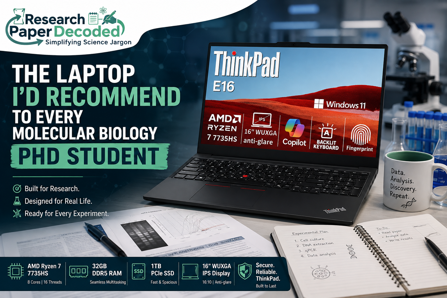 Best Laptops for PhD Students in 2026: A Researcher's Buying Guide thinkpad laptop for phd student