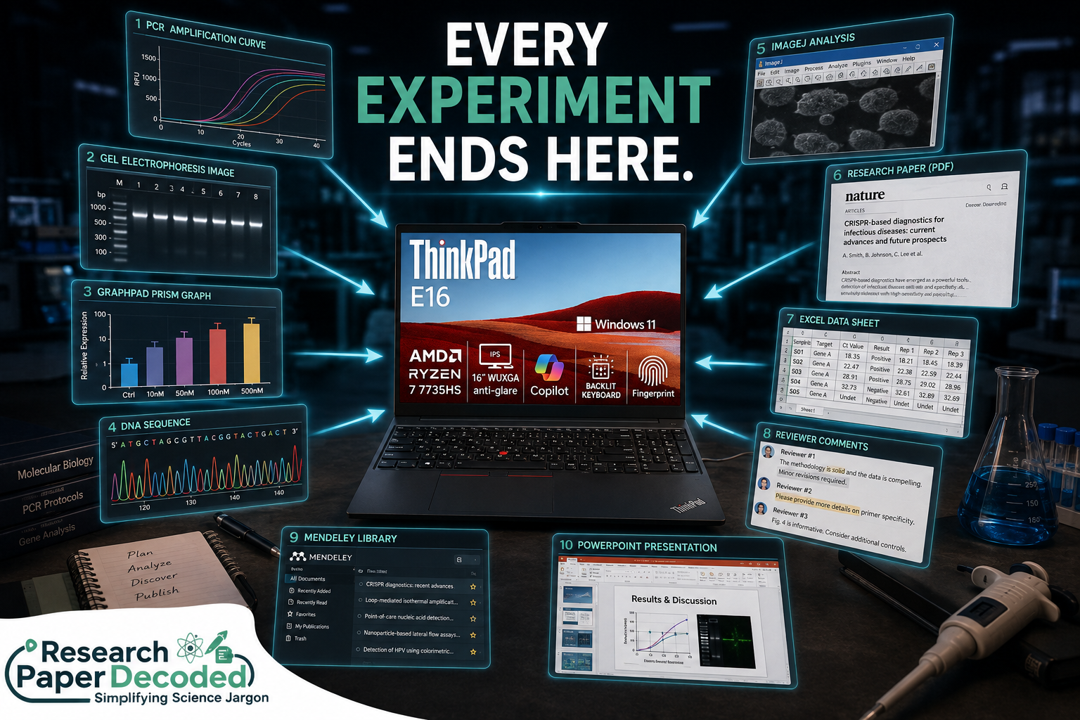 Best Laptops for PhD Students in 2026: A Researcher's Buying Guide thinkpad with biology work